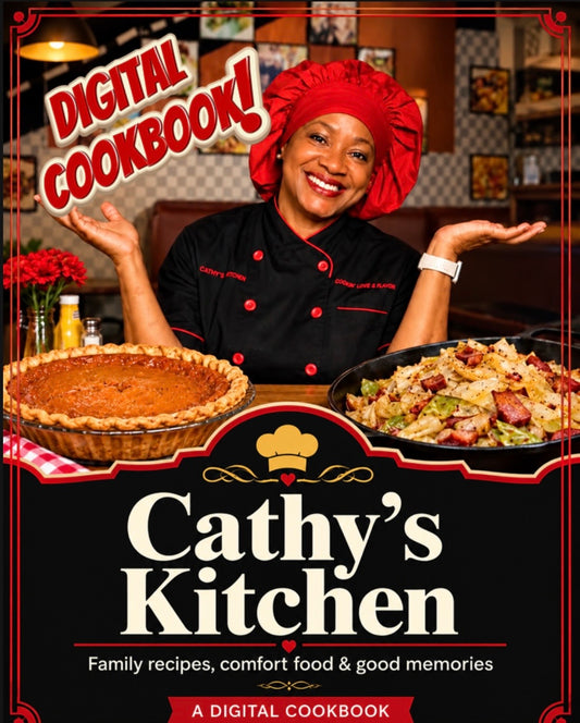Cathy's Kitchen: Soul Food & Family Favorites - Digital Cookbook (No Physical Book Will Be Shipped)