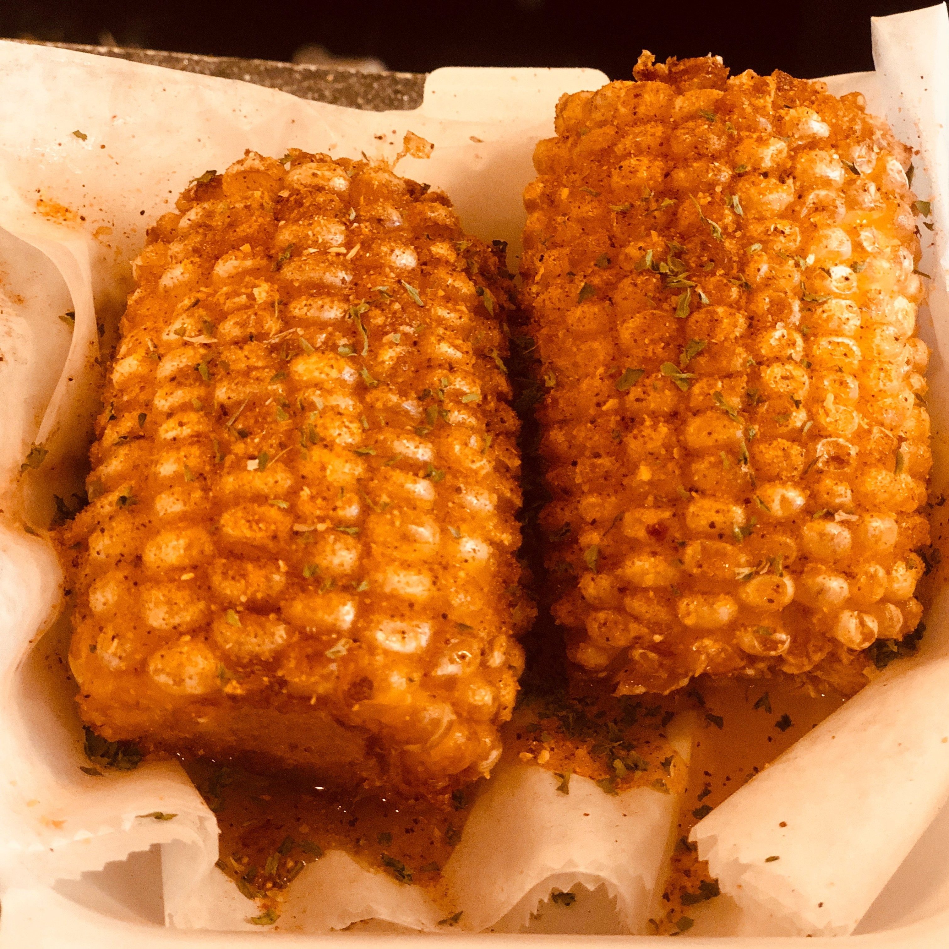 Fried BBQ Corn.