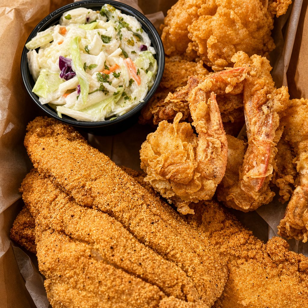 Fish & Shrimp Combo.