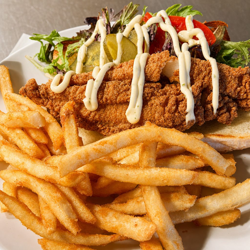 Catfish Fillet Sandwich.