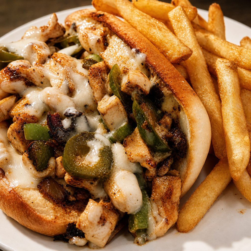 Cajun Chicken Philly Sandwich.