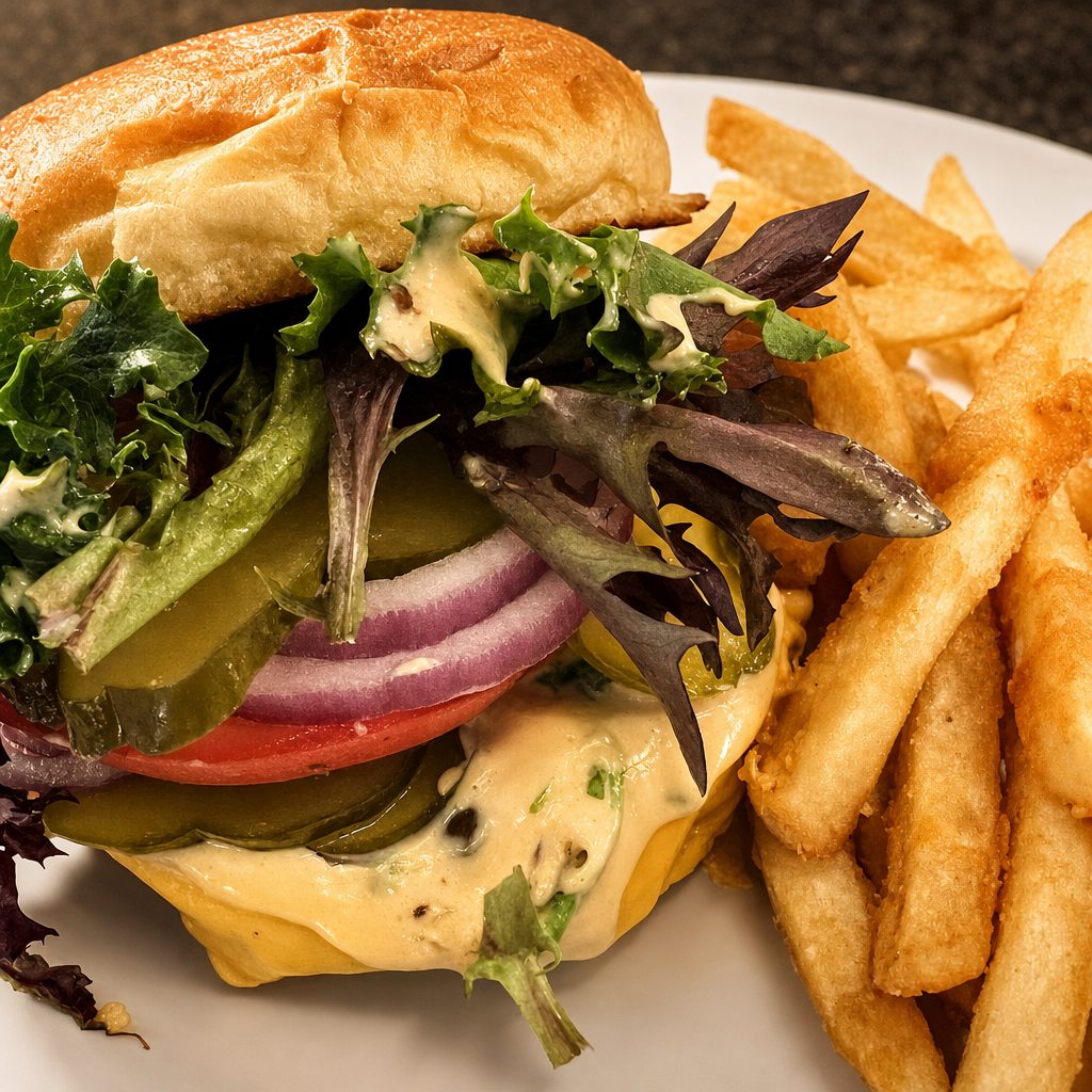 The Ultimate Double Cheese Smash Burger.