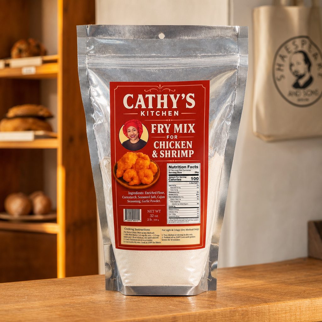 Cathy's Kitchen Fry Mix.