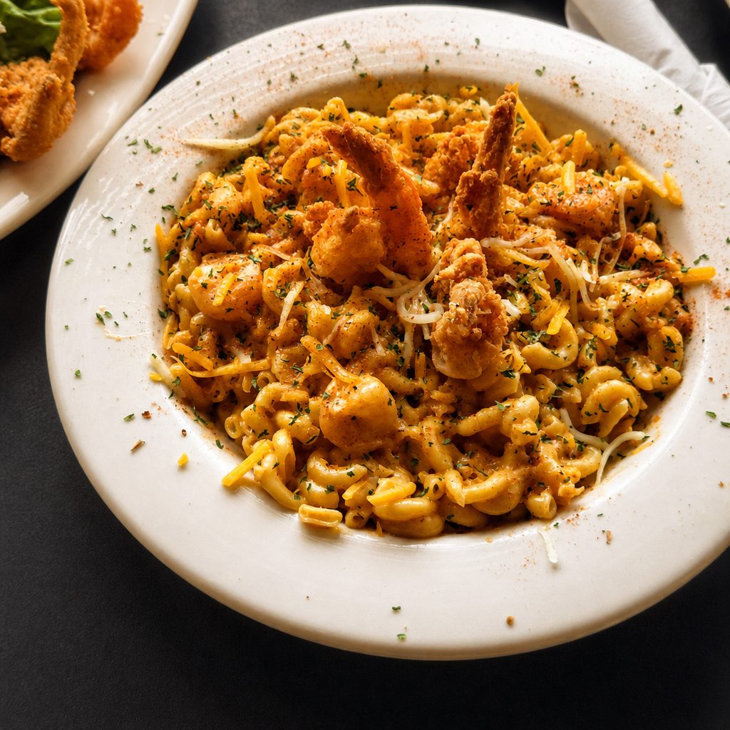 Cajun Seafood Macaroni.